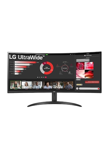 LG UltraWide 34WR50QC-B 34" 5 MS 100 Hz WQHD Curved VA LED Monitör