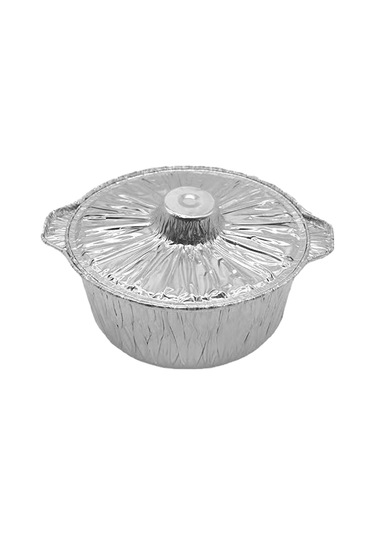 Suntek Pişirme Pot Pasta Tava Gıda Kabı Teneke Folyo Pot Gümüş