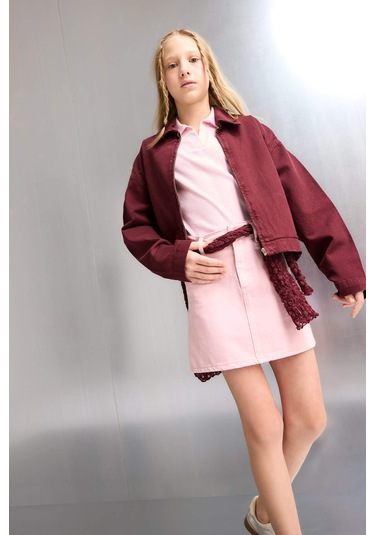 Defacto Kız Çocuk Gabardin Etek E2649a825smpn666 Pembe