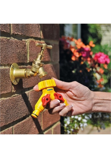 Hozelock 2256H Çift Musluk Konnektörü