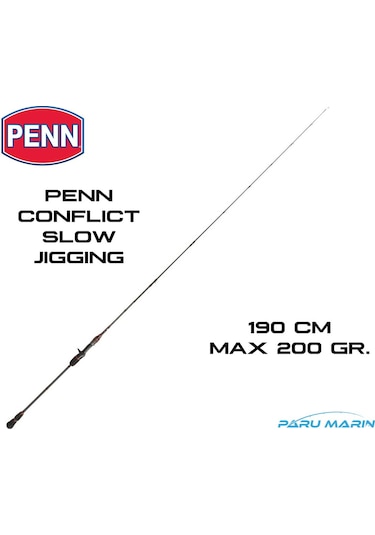 Penn Conflict 190 CM. Max 200Gr. Slow Jigging Kamışı