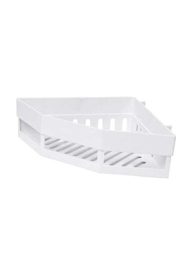 Pazly Üçgen Suntek Şampuan Rafı Raf Paslanmaz Magideal Köşe Depolama Beyaz Uz Çok Renkli