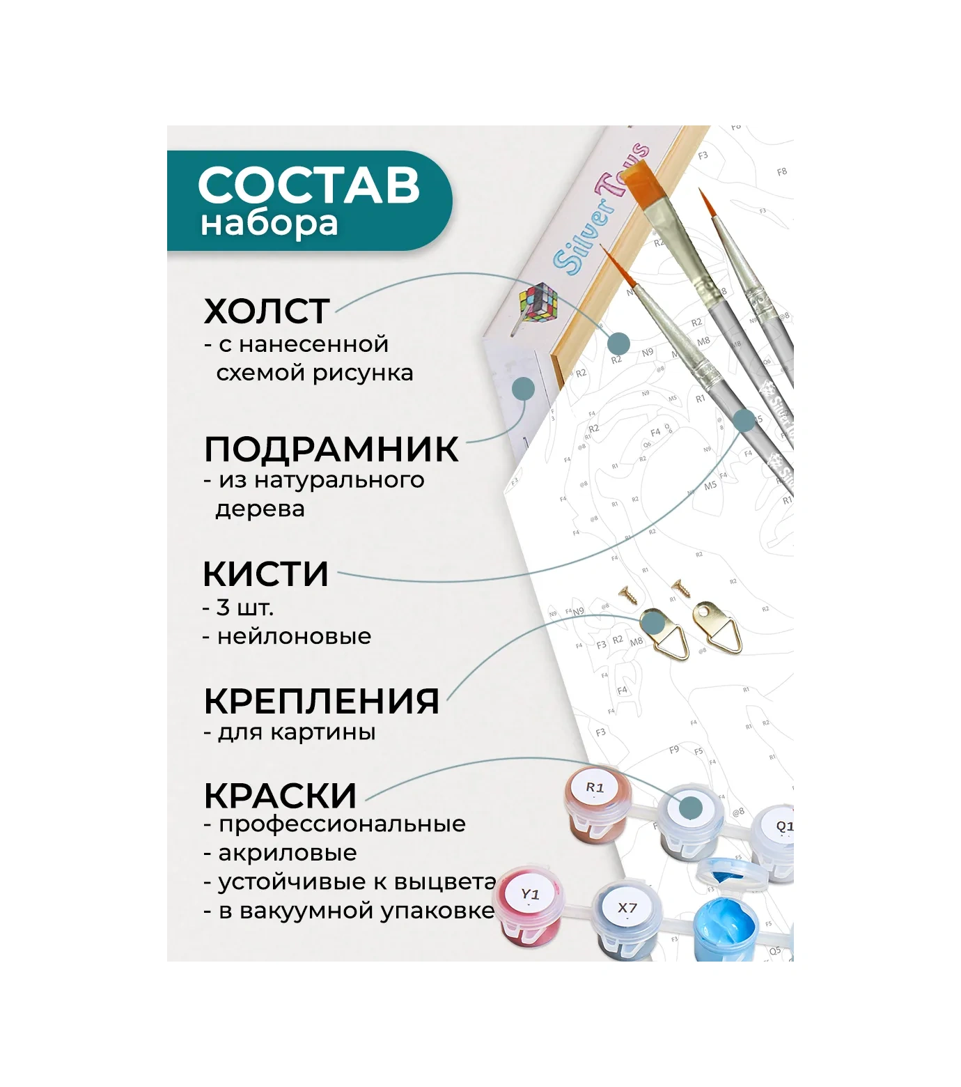 Fluid Hexagon Peyzajler Üzerinde Numaralı Boya Seti - Mavi Kuş 277703254