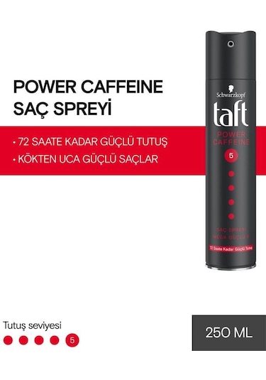 Taft Power Kafein Sprey 250 ml X2