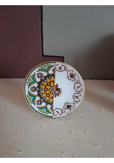 Verde-6 Kişilik Pasta Tabağı Çok Renkli