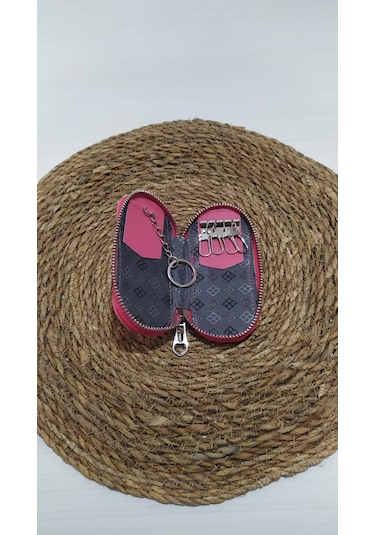 Hky Yüksek Kalite Unisex Anahtarlık Fuşya + Çakmak