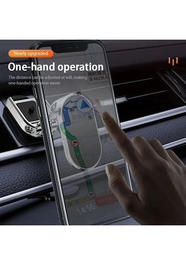 Liangmei Manyetik Araç Telefonu Tutucu Montaj Katlanır Mıknatıs