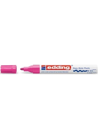 Edding Dekorasyon Kalemi Permanent 750 2-4 Mm Pembe Yuvarlak Uçlu
