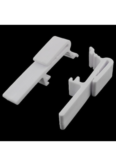 Hfambition Dikey Panjur Klipleri - 8'li Beyaz Plastik Perde Askısı Seti