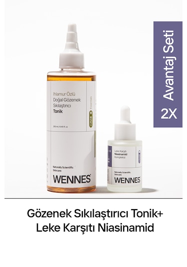Doğal Tonik Niasinamid Serum Avantajlı Set
