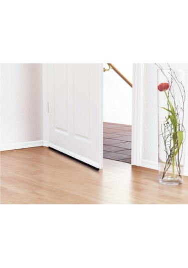 Tesamoll D-profil Kapı Pencere İzolasyon Bandı, 6mx9mmx7mm, Beyaz + Kapı Altı Hava Akımı Önleyici Fırça, 1mx37mm