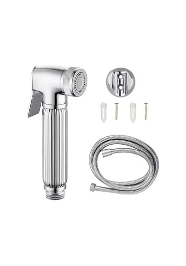 Potato Hijyenik Duş İçin Hortumlu Ve Brakete Sahip Seltzer Seti 239162076 Krom