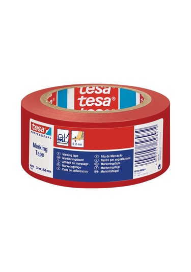 60760 tesa Yer İşaretleme ve İkaz Bandı 33mt * 50mm (Kırmızı)