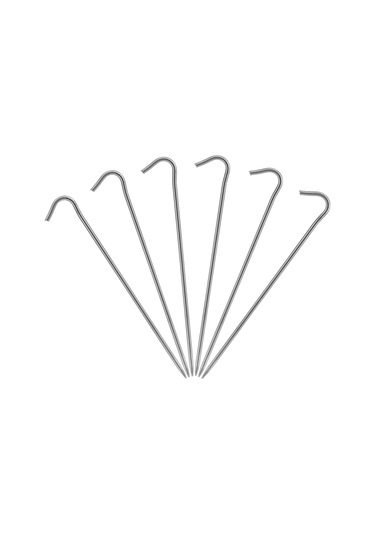 Skycity 6 Adet Titan Tente Çiviği - Ultra Hafif Ve Dayanıklı, Çadır, Barınak, Kanopi Sabitleme Aracı Çok Renkli