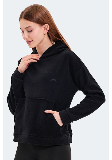 Slazenger Sassa 2 Li Set Kadın Siyah - Fuşya Sweatshirt Siyah - Fuşya
