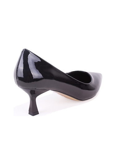 Dagoster Dza07-388499 Siyah Rugan Stiletto Topuklu Kadın Ayakkabı Siyahrugan