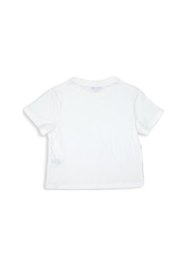 %100 Organik Pamuk Unisex Çocuk Tshirt Beyaz