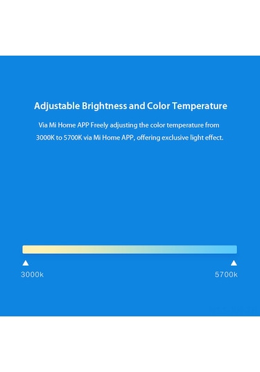 Xiyyadms Akıllı Led Ampul E27, 3000k-5700k Renk Sıcaklığı Ayarlanabilir, Ev İçin Wifi Bağlantılı, Mi Home Uygulaması İle Kontrol Edilebilir