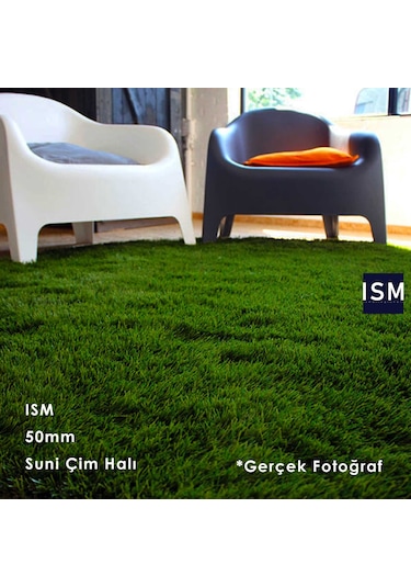 Ism - Suni Yapay Çim Halı - 50Mm Çim Saha Kalitesi - Yeşil