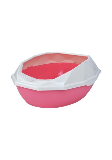 Mufunye Pembe Elmas Kenarlı Çıkarılabilir Kabuklu Kum Kabı