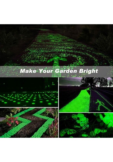 Xiyyadms Turuncu Işıyan Taşlar - Bahçe Akvaryum Dekoratif Resin Kiremitler - 100 Adet Fosforlu Renkli Yumuşak Taş Seti