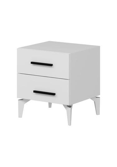 Kale Ayaklı Komodin 2ç - Beyaz