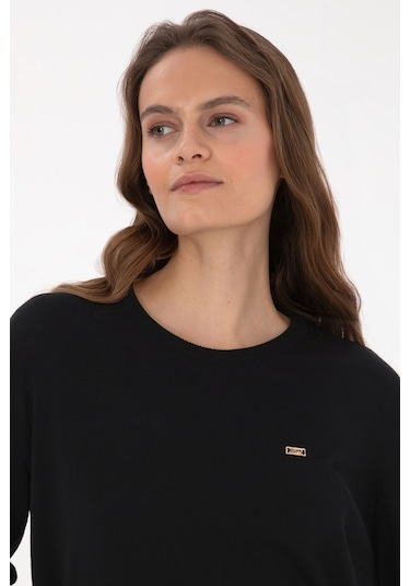 U.s. Polo Assn. Kadın Siyah Kazak /triko 50313579-vr046 Sıyah