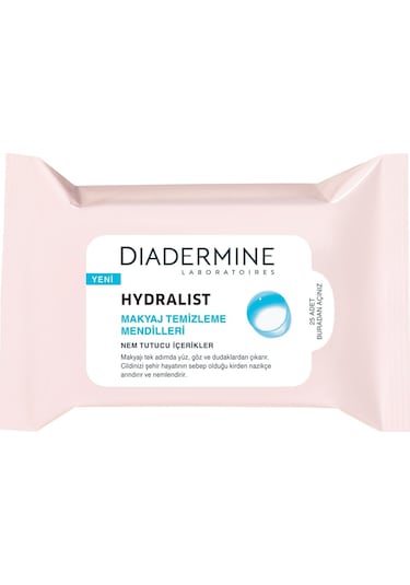 Diadermine Hydralist Makyaj Temizleme Mendili  25'li