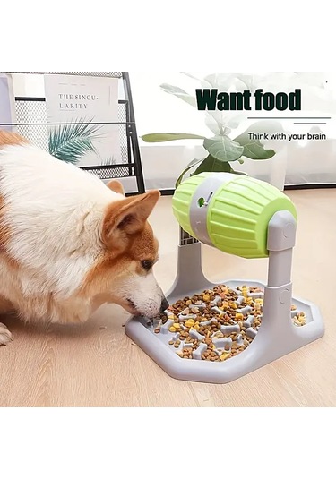 Userfriendly11 Yeşil Büyük Kapasiteli Köpek Besleme Oyuncağı Zihinsel Stimülasyon Ve Yavaş Yemek İçin