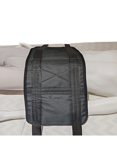 Ozclife Çift Kemerli Hasta Yatağa Bağlama Kemeri - Siyah