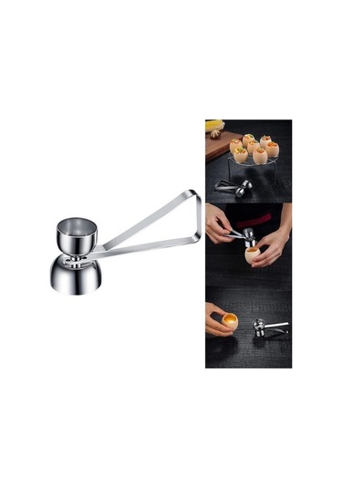 Fastbuy Çift Uçlu Yumurta Açacağı - Paslanmaz Çelik - Kolay Kabuk Soyma - Mutfak Aracı Diğer