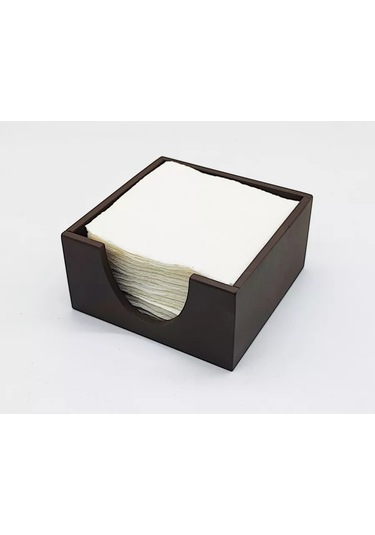 Adwoodcraft 14x14x7 Cm, Kahverengi Peçetelik 185130490 Kahverengi