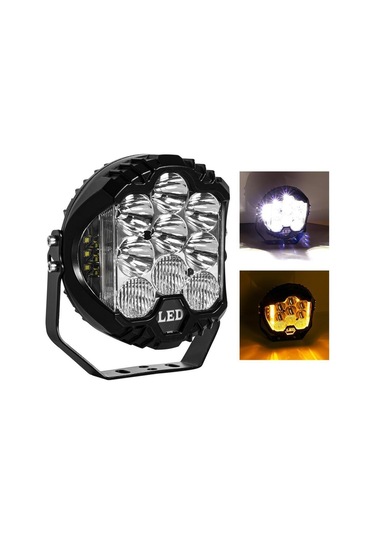 Offroad Projektör Beyaz Led Lamba 7 Inç Baja Stil 1 Adet