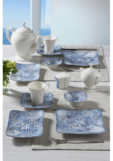 Güral Porselen Sipinoza 36 Parça Kahvaltı Seti Gbsspn36khr1006 Çok renkli