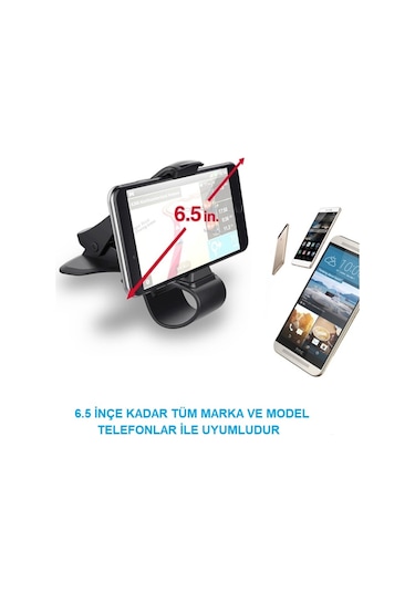 Triline Araba Telefon Tutucu Kolay Sabitleme Kıskacı