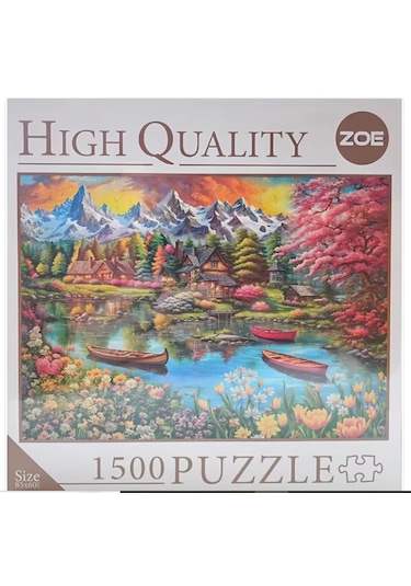 High Quality 1500 Parça Puzzle Göl Evi 1662
