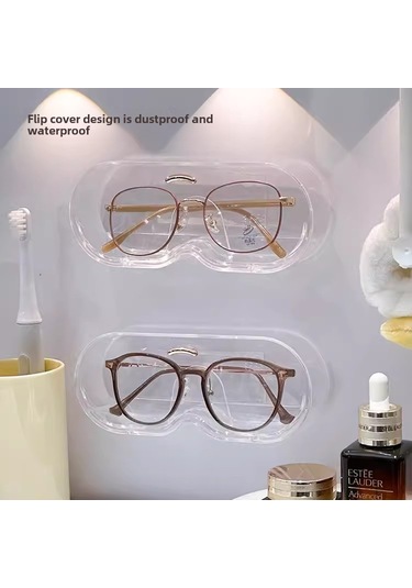 Geeroyoo Duvar Montlu Gözlük Tutucu - Ev, Yatak Odası, Banyo İçin Güneş Gözlüğü, Güneş Gözlüğü, Kontakt Lens Depolama Rafı Sf2361 Diğer