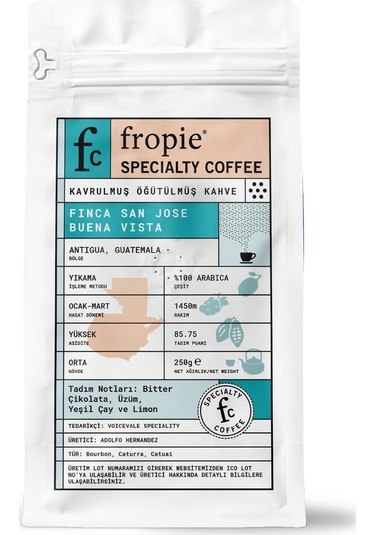 Fropie Nitelikli Kahve Guatemala Öğütülmüş 250 G