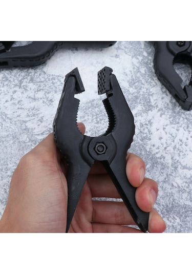 4.5 Inç-11.5 Cm 6 Adet Fon Mandalı -Clamp - Fon Perde Tutucu
