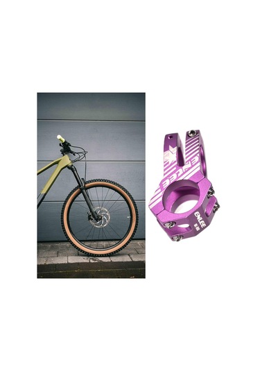 Suntek 31.8mm Dağ Bisikleti Gövdesi Yüksek Mukavemetli Mtb Yol Mor