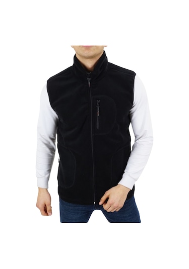 Dynamo Erkek Siyah Battal Polar Yelek 6804b 001