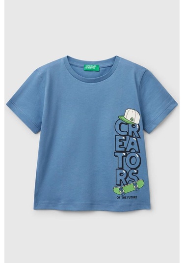 United Colors Of Benetton Erkek Çocuk T Shirt Petrol 3ı1xg10ıj-1419 Petrol