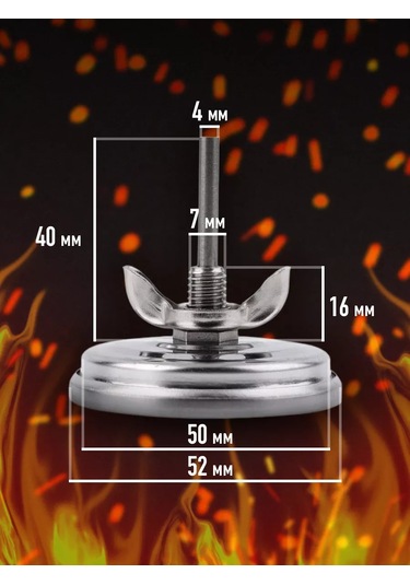 Kitchen&grill Barbekü, Izgara, Füme Cihazı, Tandır İçin 2 Adet Termometre. 213993073