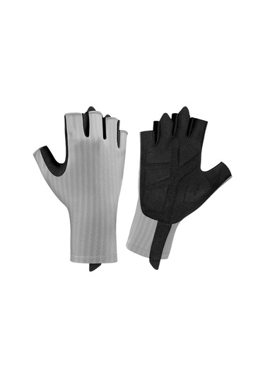 Geeksen Bahar-yaz Bisiklet Eldiveni, Yarım Parmaklı, Kayganlık Engelleme, Şok Emici, Havalandırıcı, Unisex, Gri, M Bedeni Gri