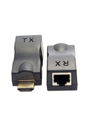 Wozlo 30m Hdmi Rj45 Dönüştürücü Kayıpsız Tek Kablo 4kx2k 1080p Hdcp Cat5e/cat6 Hdmi Extender Uzatıcı