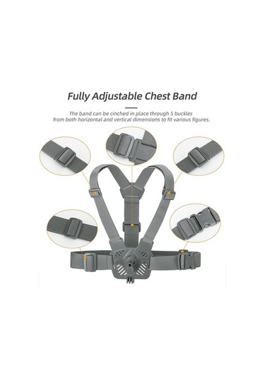 Bloomnest Sunnylife Xd742 Djı Osmo Pocket 3/gopro 12 Göğüs Kemeri, 360 Dönen Spor Kamera Aksesuarı Montajı Altın