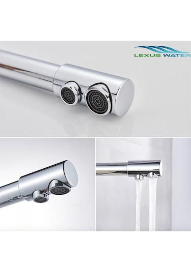 Lexsa Water Su Arıtma Cihazı 3 Yollu Musluk-Arıtmalı Çıkışlı Eviye Bataryası