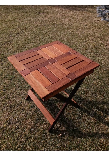 Birayse Ahşap Rustik Bahçe Ve Balon Masası Ceviz