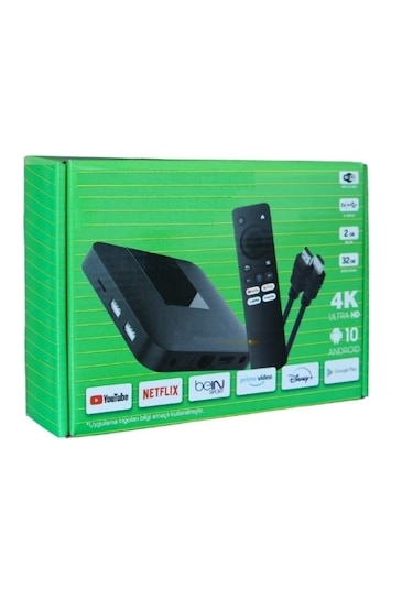 Android 10 Tv Box 2gb/32gb İnat Tv Yüklenerek Gönderilir