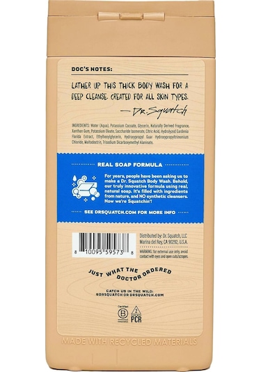 Dr. Squatch Men's Fresh Falls Duş Jeli 414ml Deniz